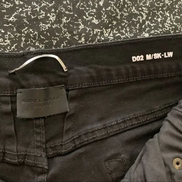 Black Yves Saint Laurent Jeans - Picture 8 of 9